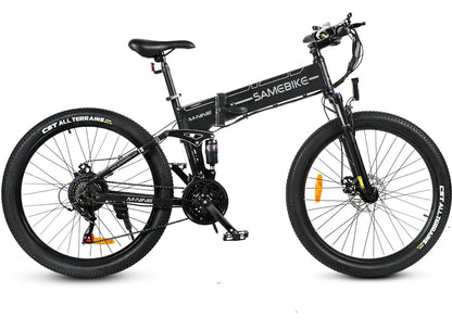 [UK Direct]  LO26-II-FT 12.5Ah 48V 500W(Max 800W) 26 Inches Moped Electric Bike Smart Folding Bike 80-90Km Mileage Max Load 100Kg with EU Plug Dual Dics Brake