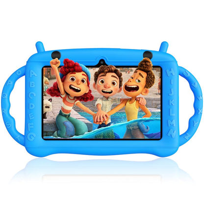 7-Inch Android Kids Tablet, 32GB ROM with Bluetooth, Wifi, GMS, Parental Controls, Dual Cameras, Shockproof Case, Education Smartphone Cellphone