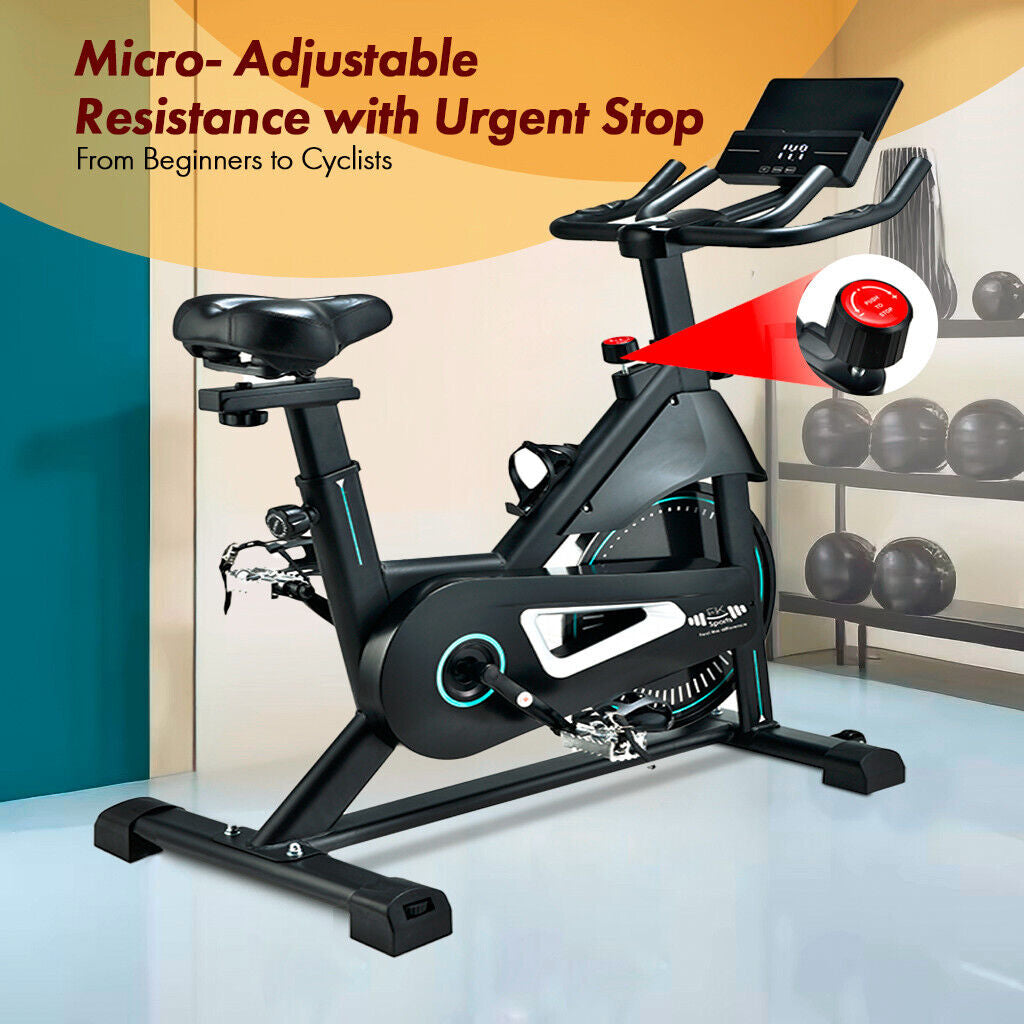 Exercise Bike Cardio Cycle Indoor Training LCD Screen 10KG Flywheel Fitness Gym