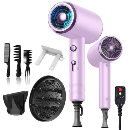 Powerful Ionic Hair Dryer Kit (1 Set), Including Hair Dryer & Concentrator & Diffuser & 3 Comb & Hanging Rack & Manual, Professional Hair Styling Tool, Versatile Styling Options, Frizz Reduction, Winter & New Year Gift, Christmas Gift, Gift Set