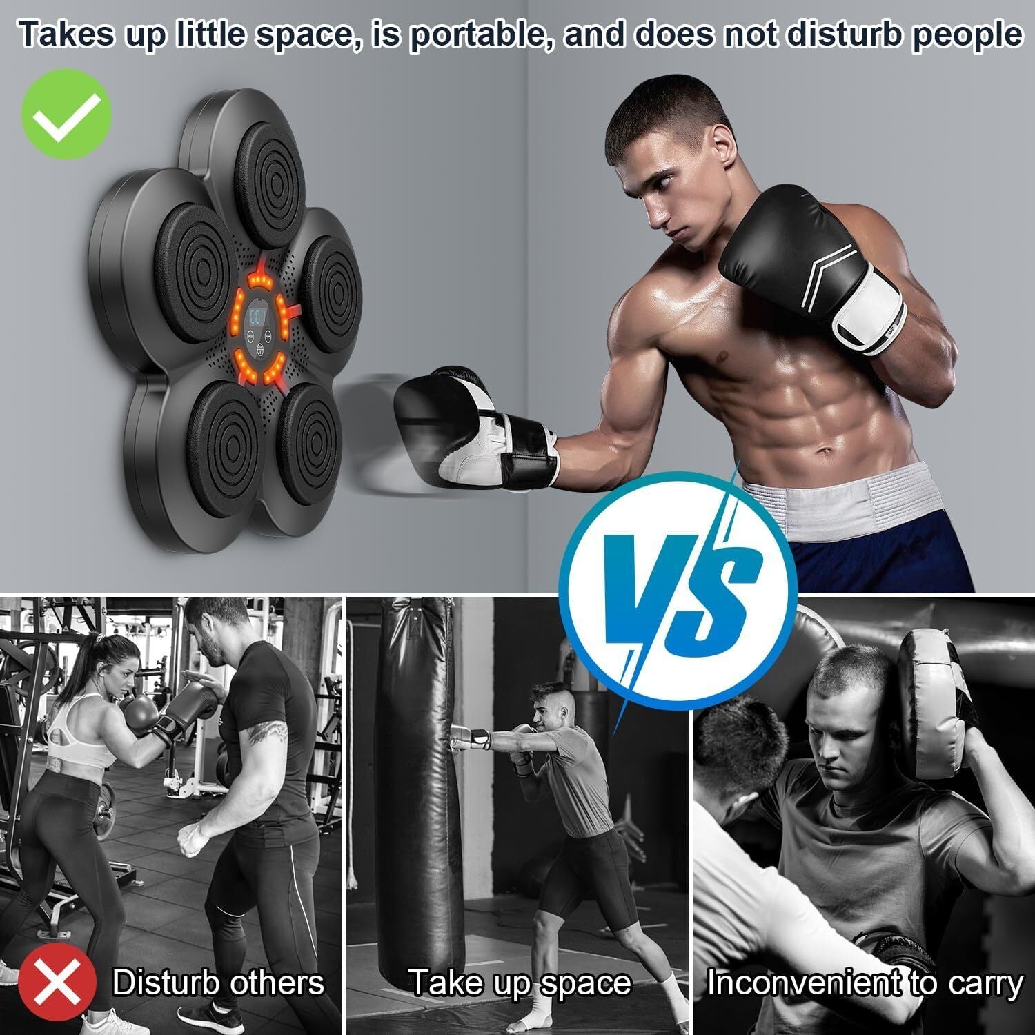 Smart Boxing Training Music Electronic Boxing Machine Wall Target Wall Mounted