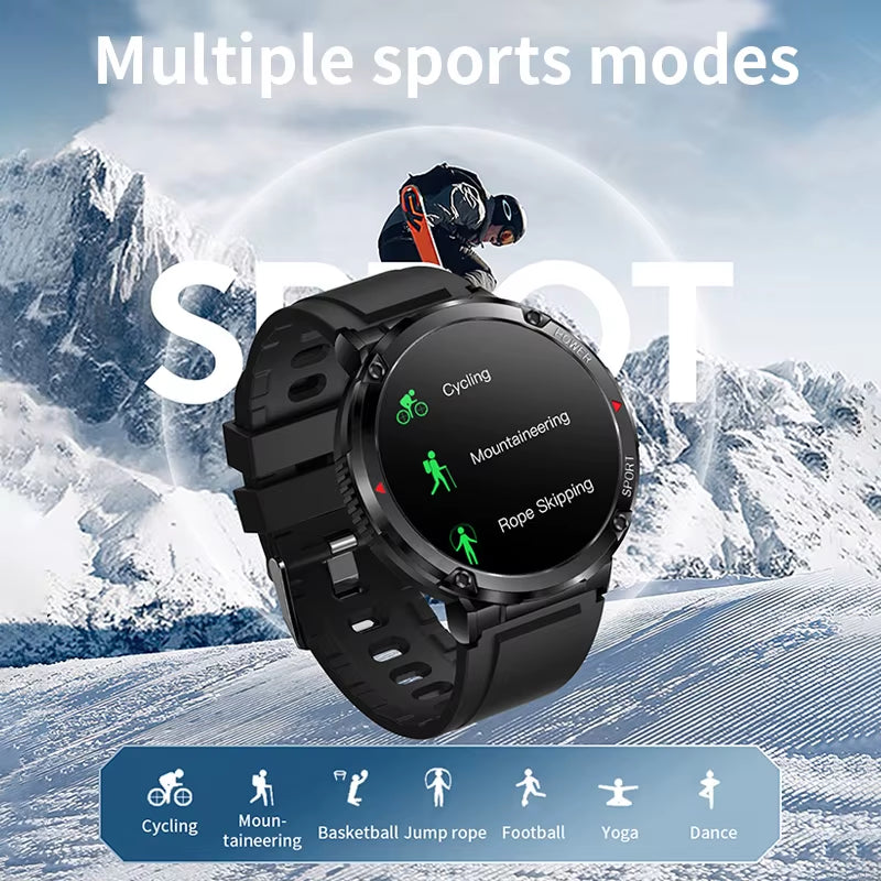 600 Mah Large Battery Watch for Men Smart Watch Men IP68 Waterproof Smartwatch AMOLED HD Screen Bluetooth Call Sports Bracelet