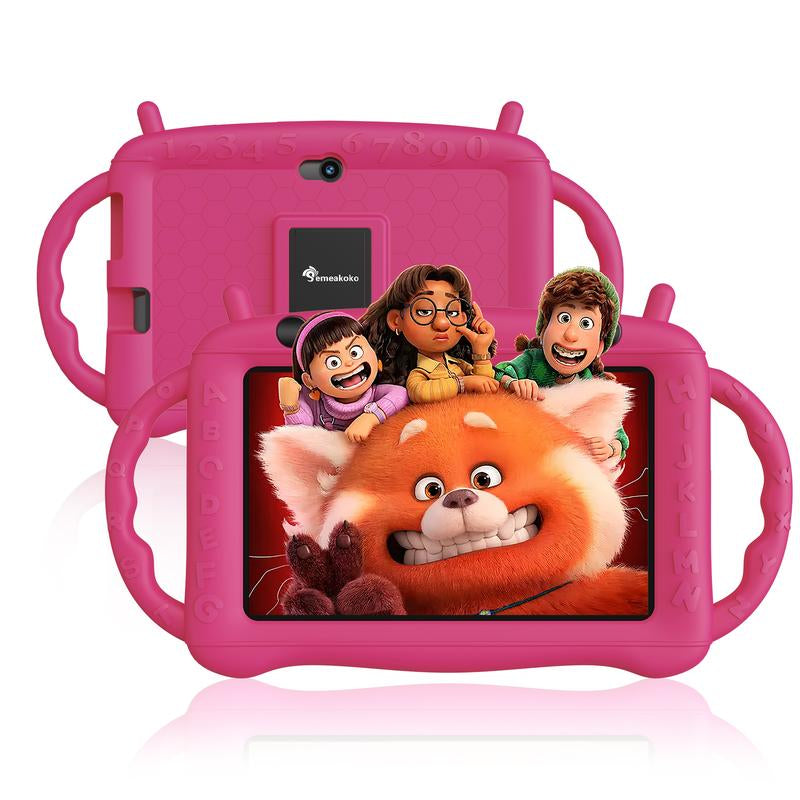7-Inch Android Kids Tablet, 32GB ROM with Bluetooth, Wifi, GMS, Parental Controls, Dual Cameras, Shockproof Case, Education Smartphone Cellphone