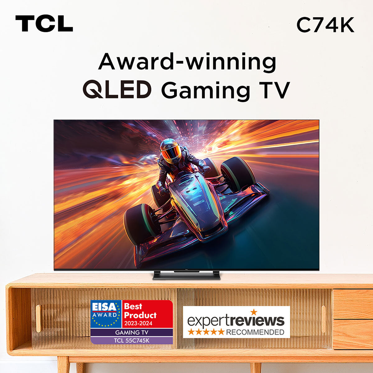 55C745K 55 Inch QLED 4K Ultra HD 144Hz Smart TV