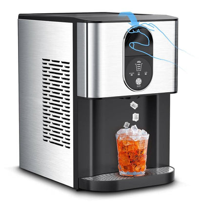 COWSAR Nugget Ice Maker Dispenser, Self Dispensing Pellet Ice Maker, 44Lbs/24H, 15Mins Quick Ice Make, 3.3Lbs Ice Storage, Ice Full Indicator, Self-Cleaning, Home, Kitchen, Bar, Party