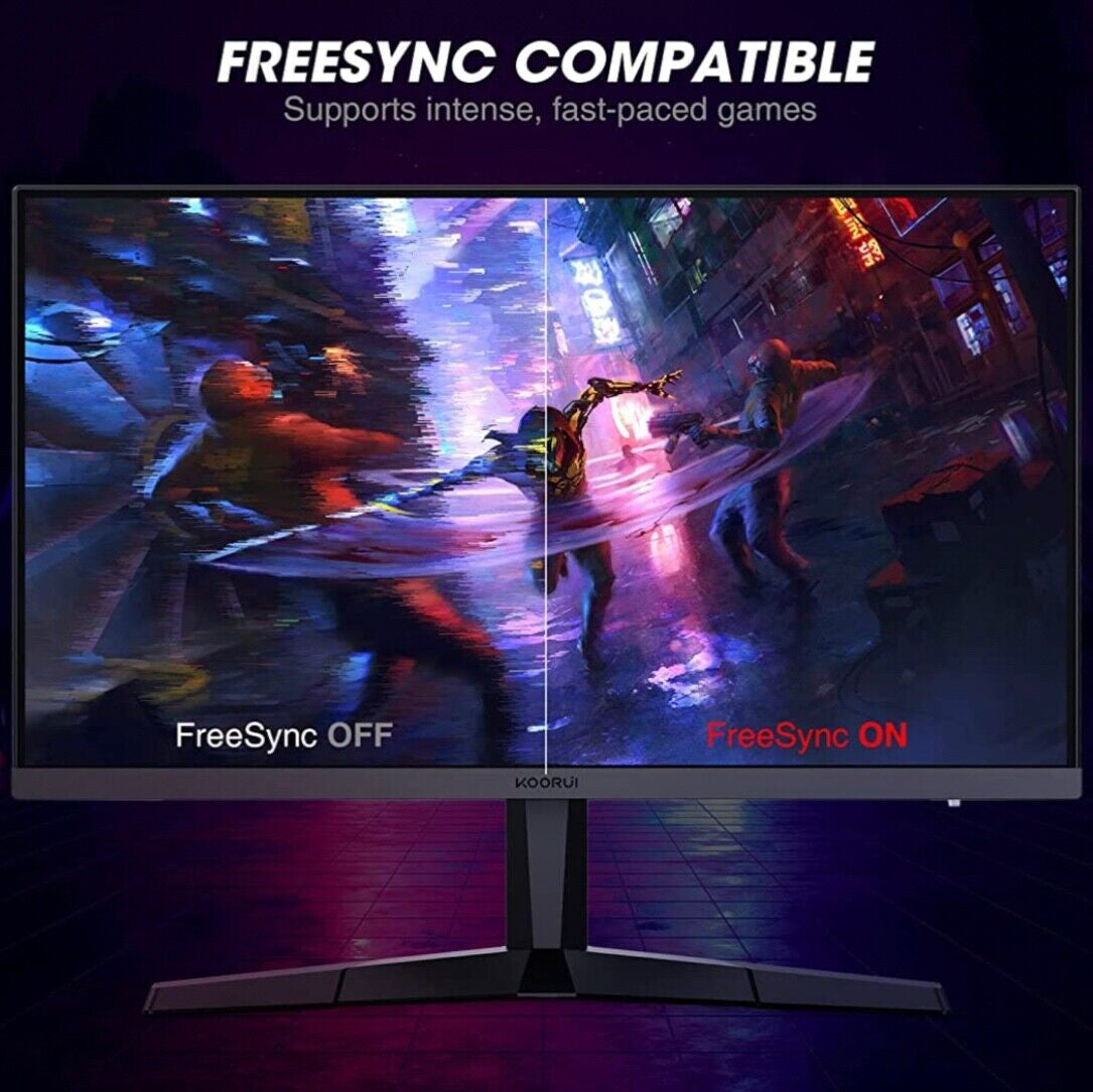 KOORUI 24 Inch Computer Monitor -FHD 1080P Gaming Monitor