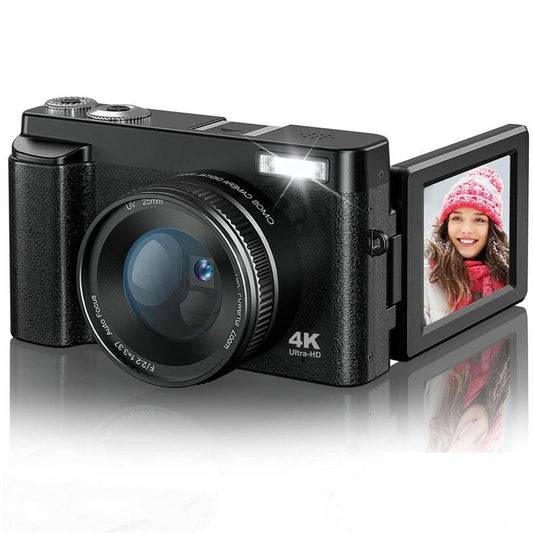 Fall 4K Digital Camera, 48MP Vlogging Camera, Compact Camera Electronics 16X Zoom Digital Camera with Flip Screen, 32G SD Card, Summer Gift, Electronics Point Shoot Cameras, Digital Camera Pictures, Portable Camera, Professional Camera