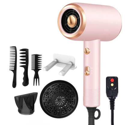 Powerful Ionic Hair Dryer Kit (1 Set), Including Hair Dryer & Concentrator & Diffuser & 3 Comb & Hanging Rack & Manual, Professional Hair Styling Tool, Versatile Styling Options, Frizz Reduction, Winter & New Year Gift, Christmas Gift, Gift Set