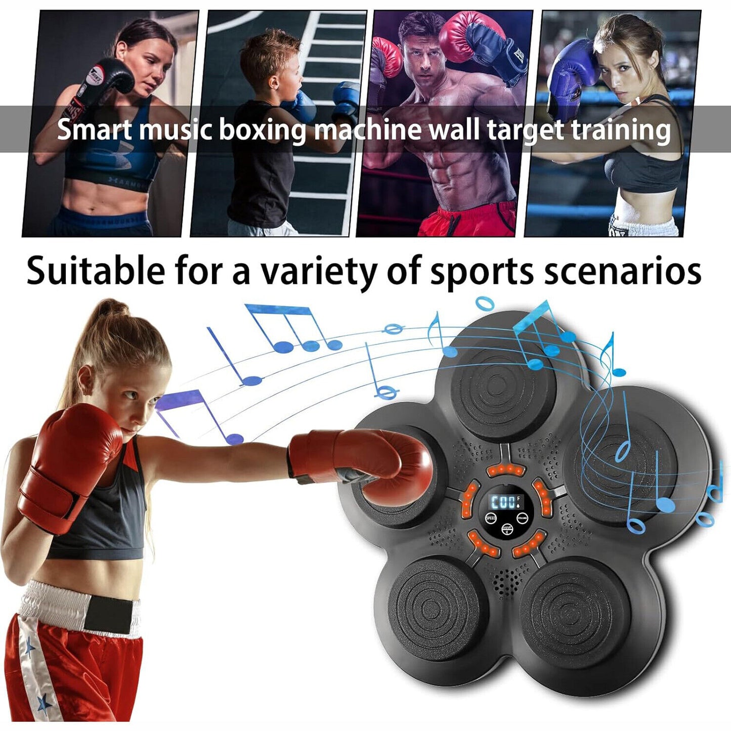 Smart Boxing Training Music Electronic Boxing Machine Wall Target Wall Mounted