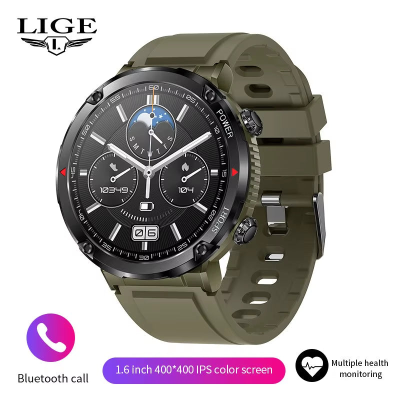 600 Mah Large Battery Watch for Men Smart Watch Men IP68 Waterproof Smartwatch AMOLED HD Screen Bluetooth Call Sports Bracelet