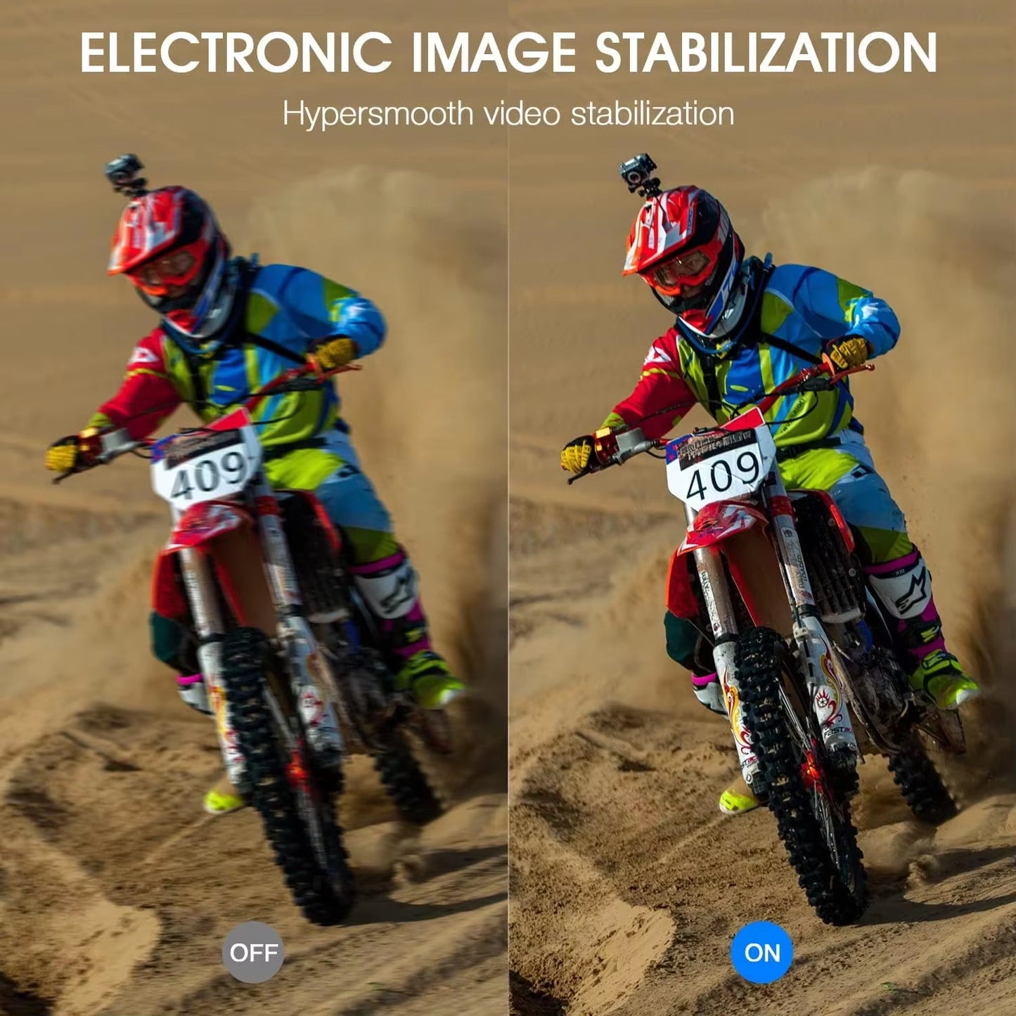 2025 New Sports Camera 5K 4K 60FPS Wifi anti Shake Dual Screen 170 ° Wide Angle 30M Waterproof Sports Camera with Remote Control